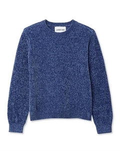 Детский свитер из шенилла, серый Lands' end