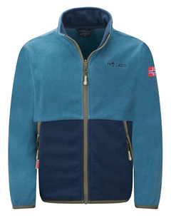 Флисовая куртка Fleecejacke Storfjord, цвет Blau/Dunkelblau Trollkids