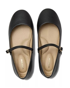 Классические балетки Mary Jane для девочек, черный Lands' end