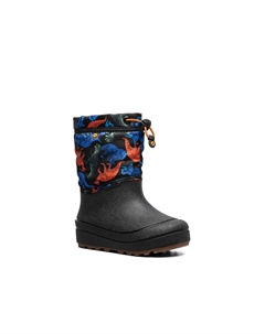 Ботинки Snow Shell Snow Boot - Kids', Black Dino Print Bogs°