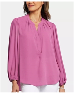 Топ-поповер с объемными рукавами, оранжевый Nydj