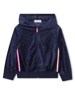 Свитер U21365 hoodie, синий Billieblush
