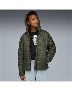 Детская куртка-пуховик для больших детей Essentials Outerwear, зеленый Puma