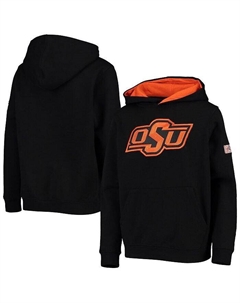 Черный пуловер с капюшоном и большим логотипом Big Boys Oklahoma State Cowboys, черный Stadium athletic
