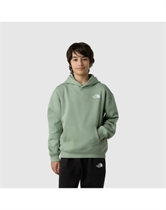Детская толстовка с капюшоном Essential с широким кроем, зеленый The north face