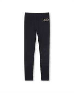 Детские спортивные штаны для девочки черного однотонного цвета Michael kors