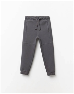 Брюки из велюра-пике, серый Сфера