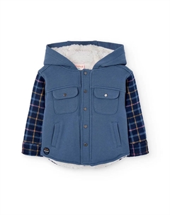 Детская куртка с капюшоном на подкладке, синий Boboli