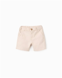 Детские бермуды 100% хлопок с регулируемой талией, бежевый Zippy