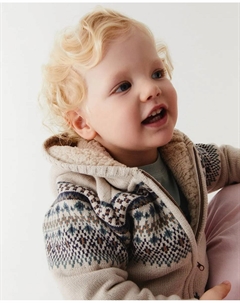 Жаккардовая куртка с подкладкой, светло-бежевый Сфера