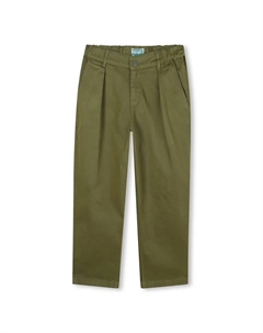 Прямые брюки с петлями на поясе, военный зеленый Kenzo kids