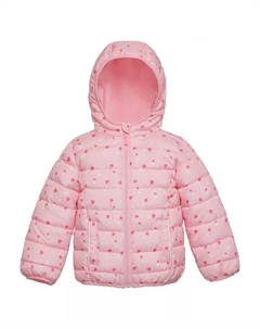 Детская легкая пуховая куртка для девочек 2T-4T, розовый Rokka&rolla
