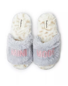 Детские тапочки Lana Fuzzy Slide - Babe Squad, серый Dearfoams