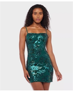 Юниорское платье-футляр с пайетками и завязками сзади, зеленый B. darlin