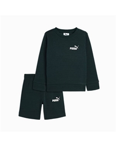Комплект из 2 предметов: толстовка и шорты для малышей Matching Sets, зеленый Puma