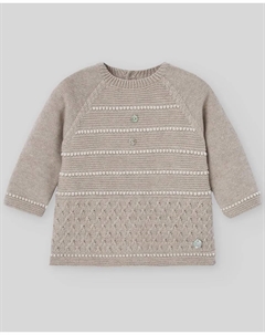 Вязаный детский джемпер из коллекции Pony PAZ Rodríguez, светло-коричневый Paz rodriguez