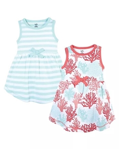 Детские платья без рукавов Natural, 2 шт, оранжевый Touched by nature