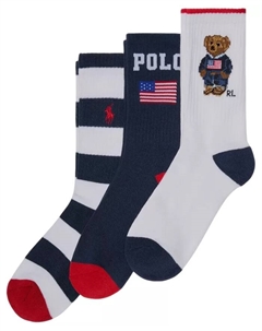 Набор из 3 пар носков Americana Bear для мальчиков, мультиколор Polo ralph lauren
