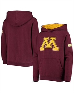 Пуловер с капюшоном и большим логотипом Big Boys Minnesota Golden Gophers, красный Stadium athletic