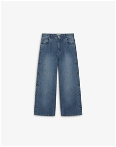 Джинсы для девочки с пятью карманами из хлопка, синий Scalpers