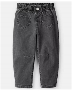 Детские бочкообразные брюки с карманом-сердечком для девочек 2T-5T Carter`s