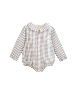 Детский песочник в клетку виши, серый Dadati