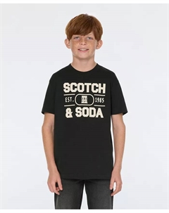 Футболка с принтом Big Boys с коротким рукавом Scotch&soda