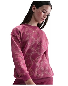 Большие размеры флисовая оверсайз толстовка, розовый Nike