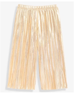 Детские брюки с поясом на резинке Metallic для девочек 2T-4T, золото Epic threads