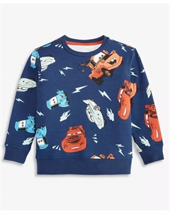 Мальчиковый свитшот с принтом Cars для малышей 2T-4T, синий Epic threads