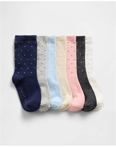 Набор из 7 детских фантазийных носков для девочки, мультиколор Gap