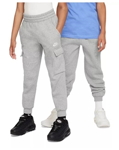 Мальчики и девочки 8-10 лет спортивная одежда Club Fleece карго-штаны, серый Nike