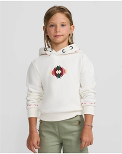 Грубая этническая девичья толстовка, светло-бежевый Silbon