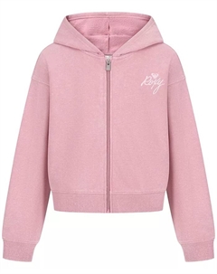 Детская худи с молнией для девочек 7-16 лет, розовый Roxy
