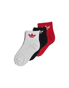 Детские носки, цвет 3 double packs (white + red + black) Adidas originals