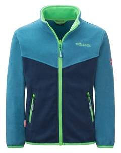 Флисовая куртка Oppdal XT, цвет blau/dunkelblau Trollkids