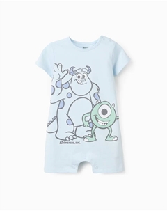 Пижама для мальчика 100% хлопок, с мотивом Монстров, светло-голубой Zippy