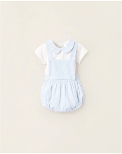 Комплект для младенца с коротким рукавом светло-голубого цвета Zippy