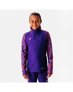 Детская толстовка на молнии длиной 1/2 дюйма — Club Wavy, фиолетовый/неоново-розовый Kipsta