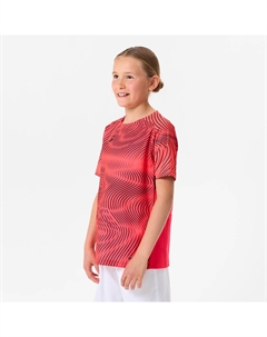 Детская футбольная майка Club Wavy розовая/черная Kipsta