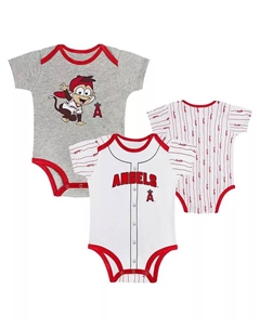 Комплект из 2 боди Los Angeles Angels Play Ball для мальчиков и девочек Outerstuff