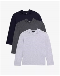 3 детские и мальчиковые базовые толстовки с длинным рукавом, мультиколор Xray