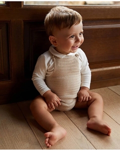 Боди с воротником-поло, белый Сфера