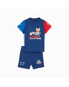 Комплект из 2 предметов: футболка и шорты для малышей Bmw M Motorsport Matching Sets, синий Puma
