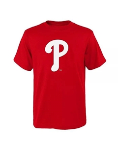 Красная футболка с логотипом основной команды Big Boys and Girls Philadelphia Phillies, красный Outerstuff
