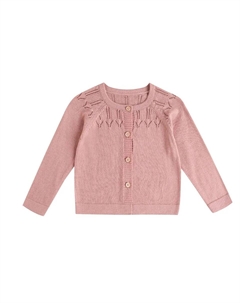 Вязаный детский свитер, розовый Dadati
