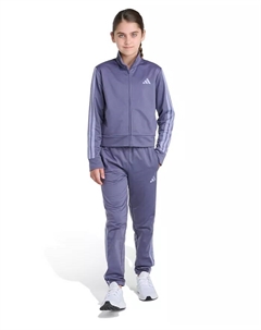 Детский 2-предметный комплект для мероприятий: куртка и джоггеры из трикотажа для девочек 8-16, фиолетовый Adidas