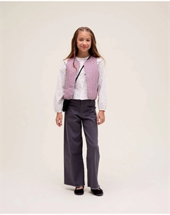 Жилет для девочки-подростка с принтом в виде звезды, сиреневый Dadati