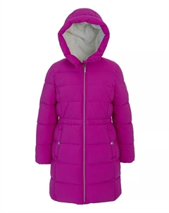 Детская и для маленьких девочек утепленная куртка-пуховик Walker с подкладкой из берберской шерсти, розовый Bcbg