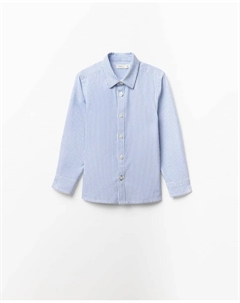 Рубашка в полоску оксфорд, светло-голубой Сфера
